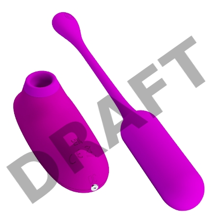 ВИБРОМАССАЖЁР + ВАКУУМНЫЙ СТИМУЛЯТОР CURUPIRA 12 режимов вибрации, 4 режима вакуума