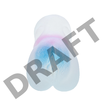 Мастурбатор реалистичный TOYFA Juicy Pussy Crystal Wave, TPE, 13,5 см