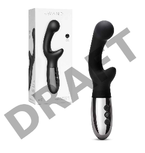 Элегантный вибромассажер с двумя моторами le WAND XO черный
