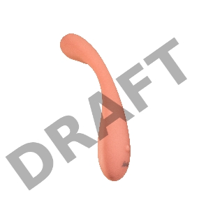 Розовый вибратор Shape of water Droplet - 19,5 см.