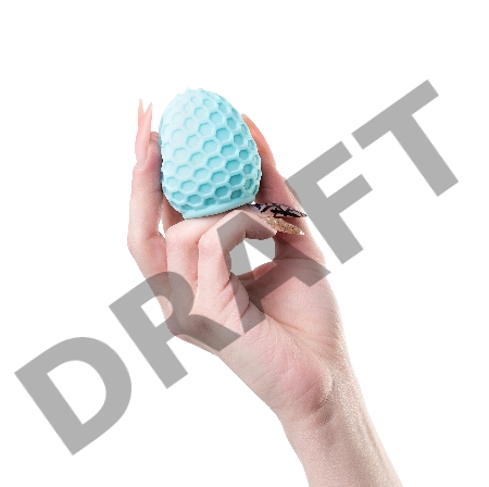 Мастурбатор A-Toys Pufl, бирюзовый, ТРЕ, 6 см Ø 2,7 см