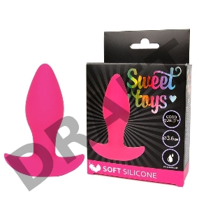 Розовая анальная втулка Sweet Toys - 8,5 см.