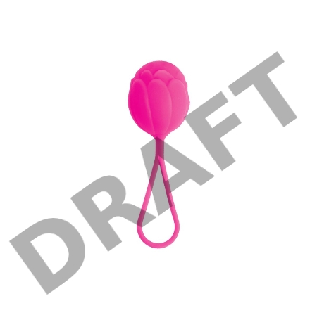 Вагинальный шарик Штучки-дрючки, силикон, розовый, Ø 3,5 см