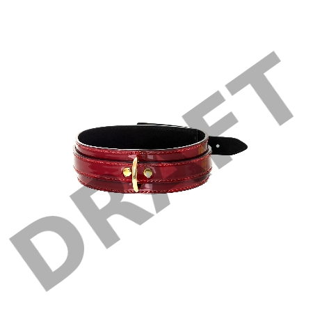 Ошейник TOYFA Theatre, PU кожа, красный, 41 см