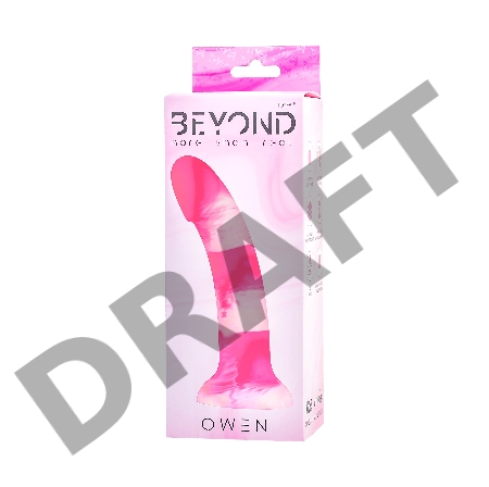 Фаллоимитатор Beyond by Toyfa, Owen, силикон, розовый, 18 см