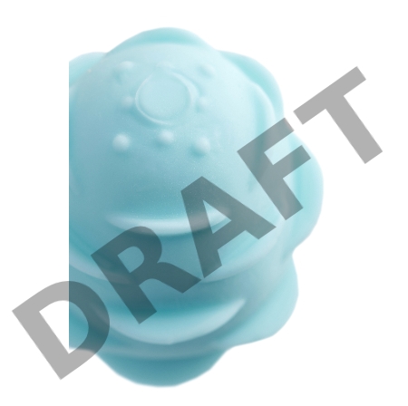 Мастурбатор A-Toys Pufl, бирюзовый, ТРЕ, 6 см Ø 2,7 см