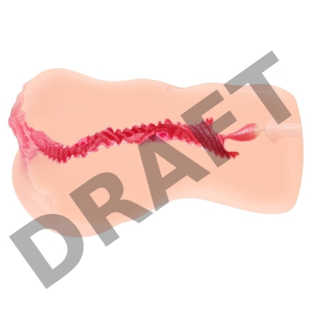 Мастурбатор реалистичный с двойным слоем KOKOS EDITION 001, TPR, бежевый, 18 см