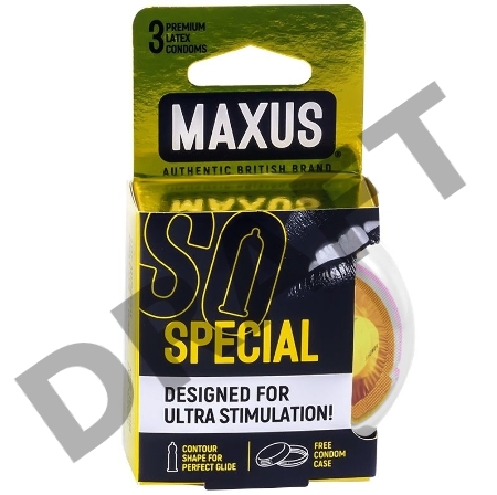 Презервативы точечно-ребристые MAXUS AIR Special №3 п/к