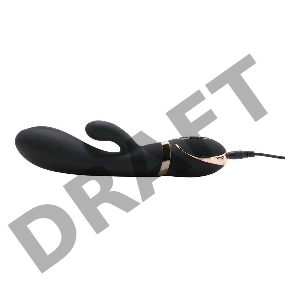 Черный вибратор-кролик Dual Stim Rabbit Vibrator