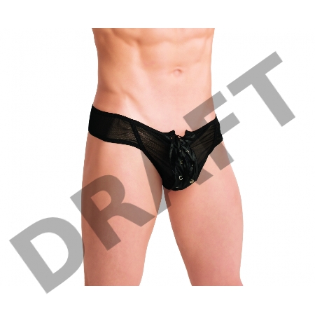 ТРУСЫ МУЖСКИЕ СО ШНУРОВКОЙ разм. 50-52, цвет черный