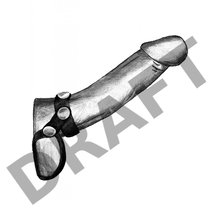 Лассо эрекционное на пенис и на мошонку