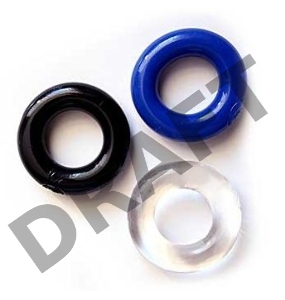 Набор из трех разноцветных эрекционных колец Erowoman-Eroman