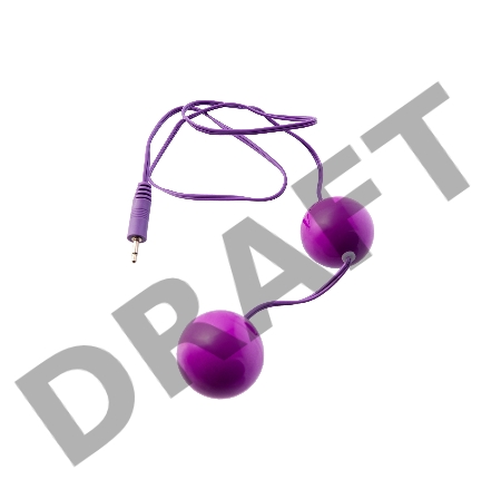 Вагинальные шарики с вибрацией TOYFA, ABS пластик, фиолетовый, 12,2 см