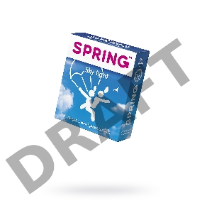 Презервативы Spring Sky Light, ультратонкие, латекс, 17,5 см, 3 шт