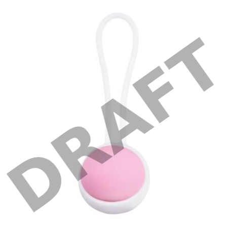 Вагинальный шарик Jiggle Balls с петлёй