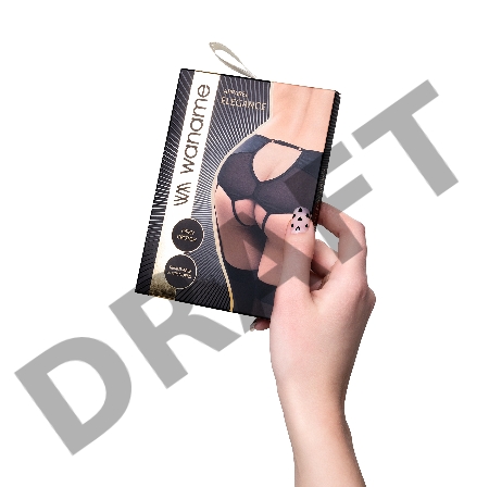 Эротические трусики-пояс для чулок Waname Elegance с высокой посадкой черные (46-48)