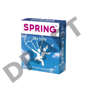 Презервативы Spring Sky Light, ультратонкие, латекс, 17,5 см, 3 шт