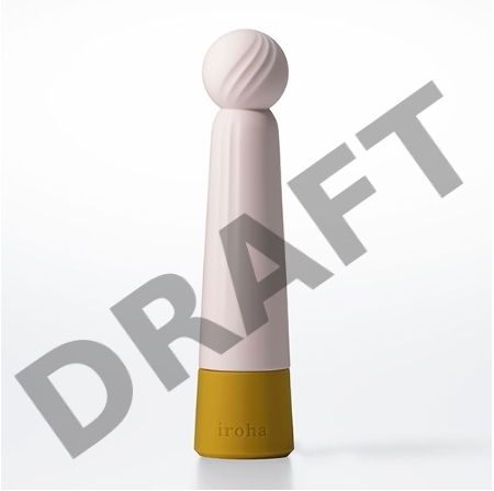 Нежно-розовый вибратор с шаровидной мягкой головкой IROHA Rin Kogane - 14,8 см.