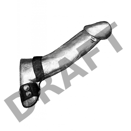 Утяжка на пенис и мошонку с кольцом