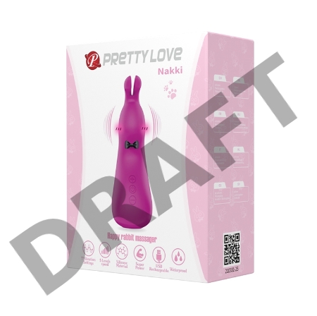 Универсальный вибростимулятор для эрогенных зон в форме кролика Nakki