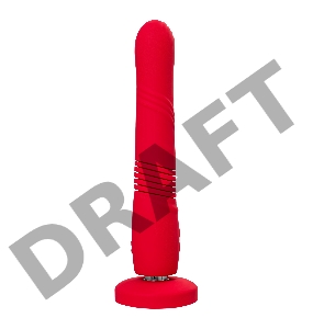 Пульсатор Gravity Lovense TPE, красный, силикон, 25,9 см