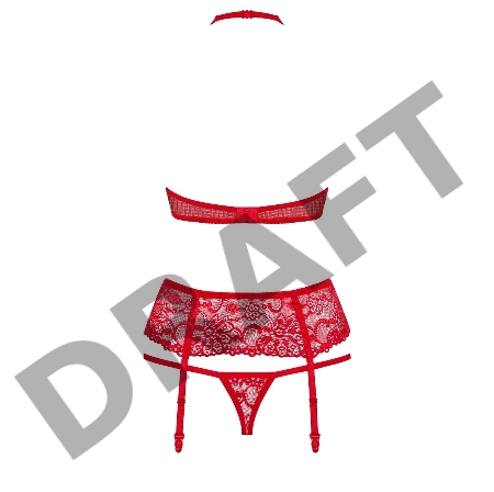 Роскошный комплект с эластичными лентами на груди (Obsessive)