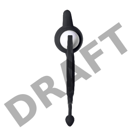 Эрекционное кольцо на пенис JOS COCKY DEVIL, силикон, черный, 8,5 см