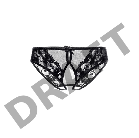 Эротические трусики Erolanta Pauline, черный (42-44)