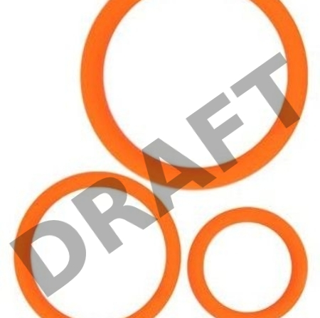 Набор из 3 эрекционных колец оранжевого цвета