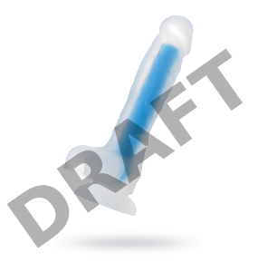 Фаллоимитатор, светящийся в темноте, Beyond by Toyfa, Steve Glow, силикон, прозрачный, 20 см