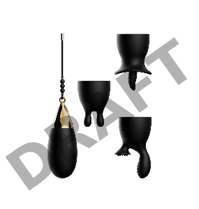 Evolved EGG-CITEMENT Виброяйцо с насадками и пультом ДУ