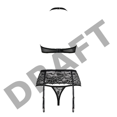 Роскошный комплект с эластичными лентами на груди (Obsessive)