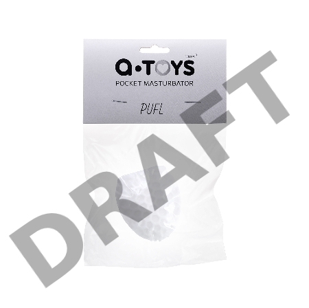 Мастурбатор A-Toys Pufl, ТРЕ, белый, 6 см, Ø 2,7 см