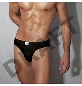 Мужские черные трусы-слипы из хлопка Doreanse S