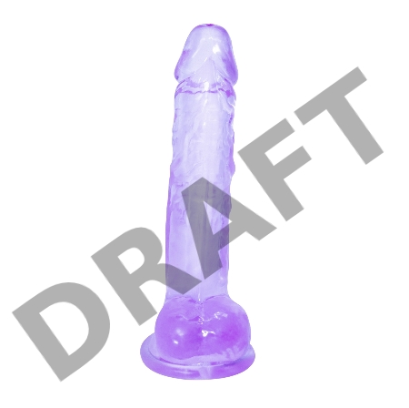 Фиолетовый фаллоимитатор Rocket - 19 см.