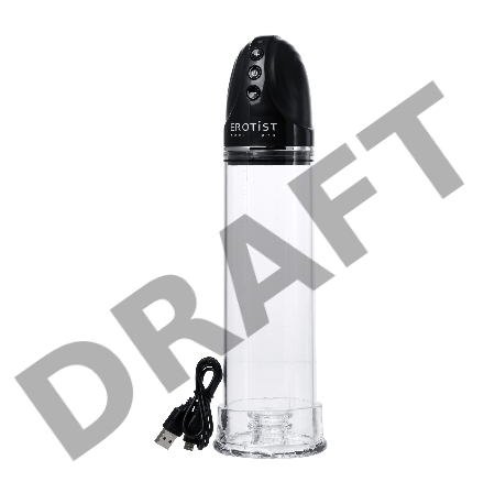 Помпа для пениса Erotist Man up pump, ABS пластик, прозрачная, 30 см