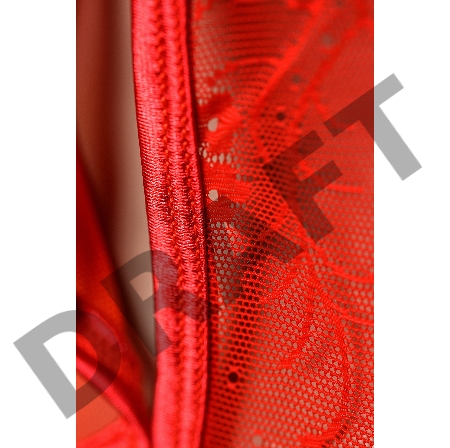 Эротическое боди Candy Girl Charis красное, XL