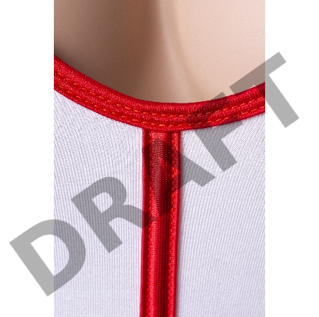 Костюм медсестры Candy Girl Leann (топ, стринги, чулки), бело-красный, OS