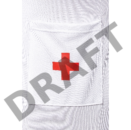 Костюм медсестры Candy Girl Leann (топ, стринги, чулки), бело-красный, OS