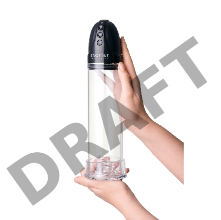 Помпа для пениса Erotist Man up pump, ABS пластик, прозрачная, 30 см