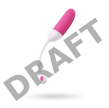 Виброяйцо Magic Motion Vini, силикон, розовое, 24 см