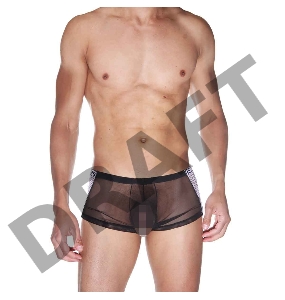 Трусы мужские боксеры черно-белые