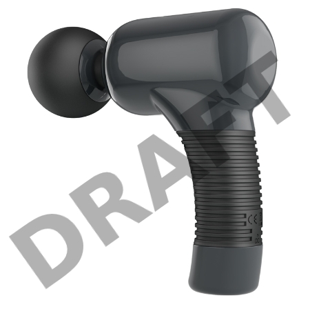 Темно-серый клиторальный вибромассажер Magic Gun - 19,9 см.