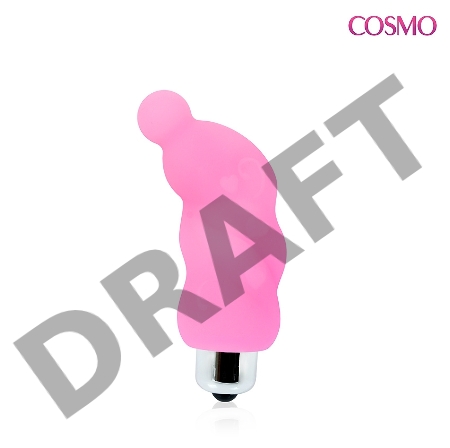 Розовый миниатюрный спиралевидный вибромассажер - 6,9 см.