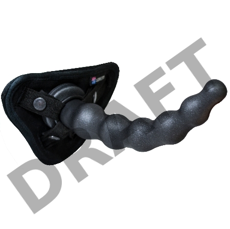 Чёрная насадка BALLS 3 - 22 см.