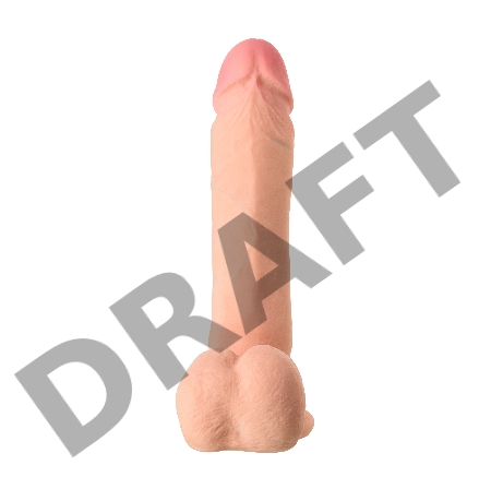 Реалистичный вибратор TOYFA RealStick Elite Vibro, TPR, телесный, 7 режимов вибрации, 20 см