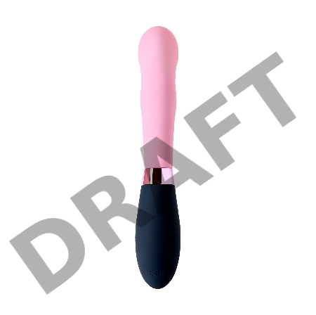 Массажер 3 в 1 Eromantica Ornella, розовый, силикон, 21,5 см