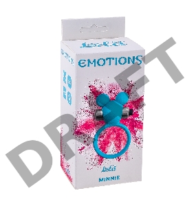 Голубое эрекционное виброколечко Emotions Minnie Breeze