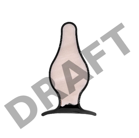 Анальная втулка Erotist Spade XS, сайлекспан, чёрный, 6,5 см