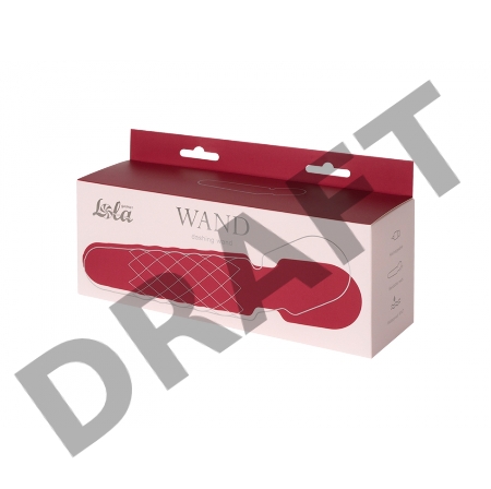 Красный вибромассажер Dashing Wand - 21 см.